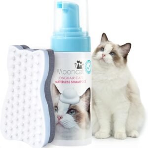 Mooncat Waterless Shampoo & Brush Kit for Longhair Cats